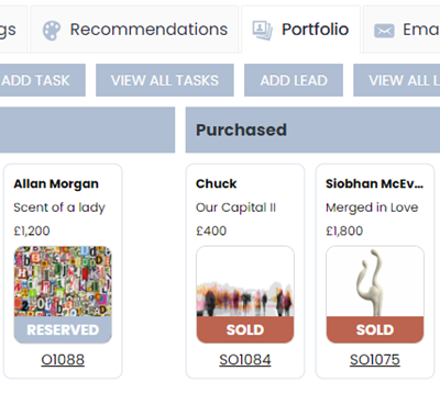 Client Portfolio — Gallery View CRM demo